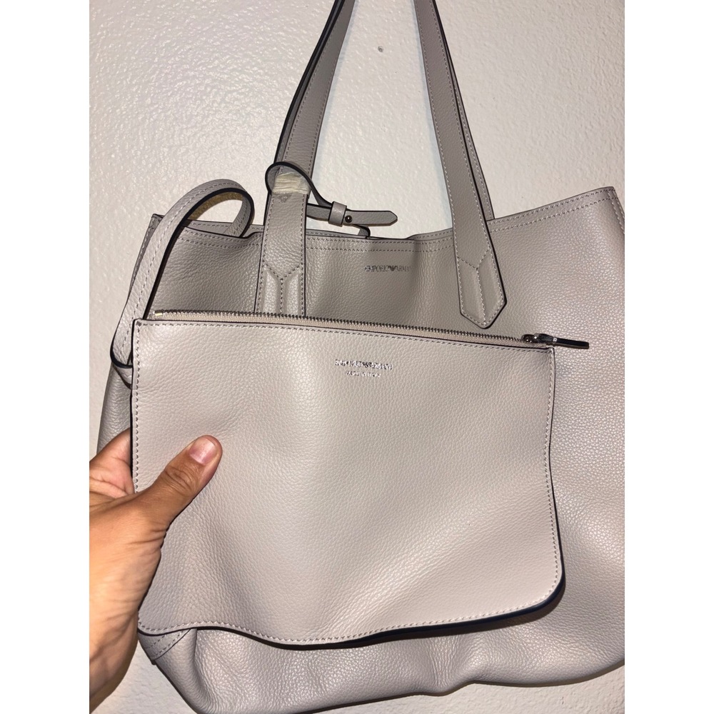 Emporio Armani Women's Gray Tote Bags - Picture 3 of 5